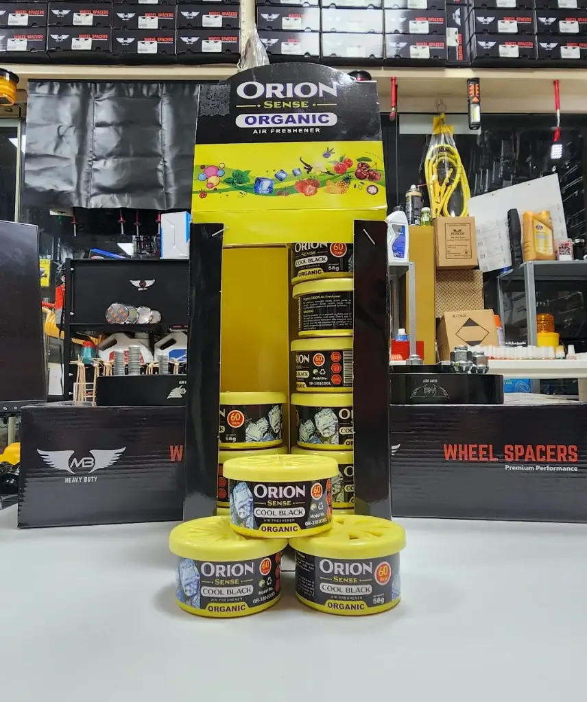 معطر جو للسيارة أوريون سينس عضوي بارد أسود يدوم 60يومًا