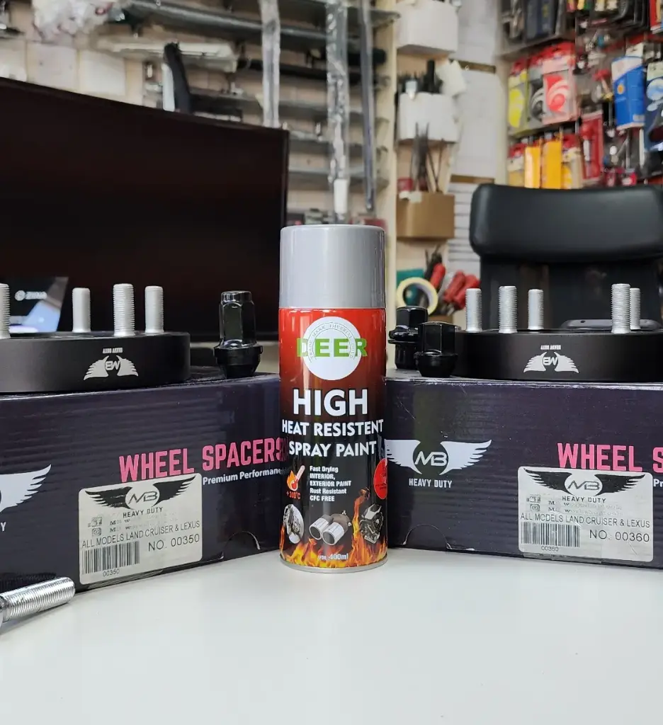 SPARY PAINT Silver HIGH HEAT RESISTENT +300c DEER 400ML 1 PC
