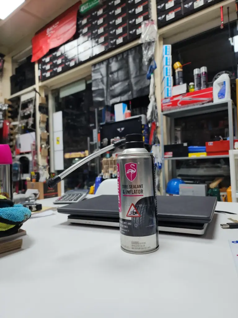 tire sealant & inflator flamingo f015