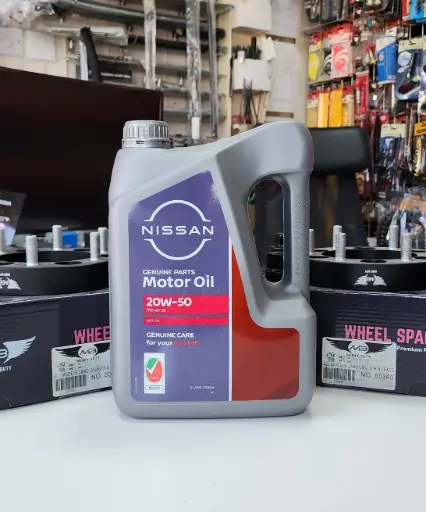 NISSAN GENUINE PARTS MOTOR OIL 20W-50MINERAL API GENUINE CARE FOR YOUR ENGINE 4L 1 PC