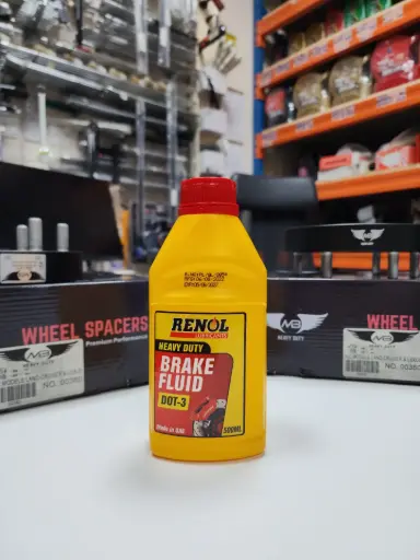 OIL BRAKE FLUID DOT-3 FOR ALL TYPES OF MODEL VEHICLES DISC BRAKES AND CLUTCH RENOL LUBRICANTS 500ML 1 PC