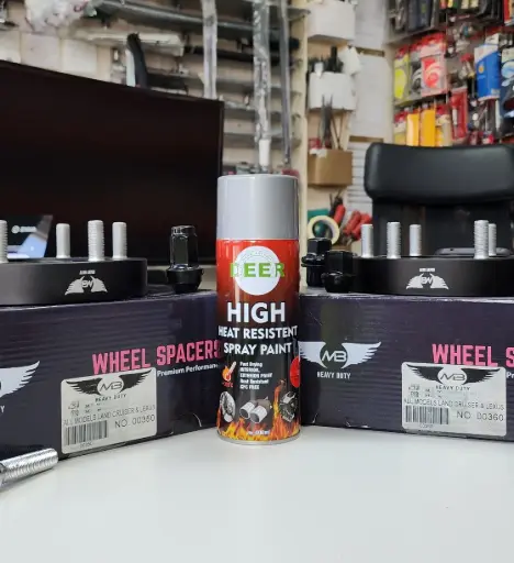 SPARY PAINT Silver HIGH HEAT RESISTENT +300c DEER 400ML 1 PC