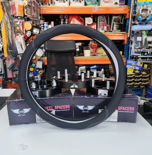 steering wheel cover 40cm soft material black for suvs and 3-ton trucks 1 pc