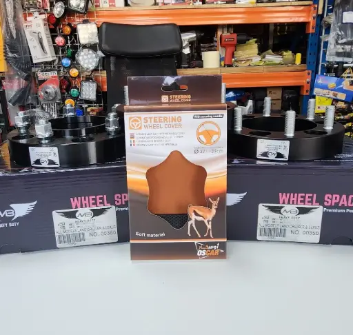 steering wheel cover ø37+-39cm soft material oscar black brown