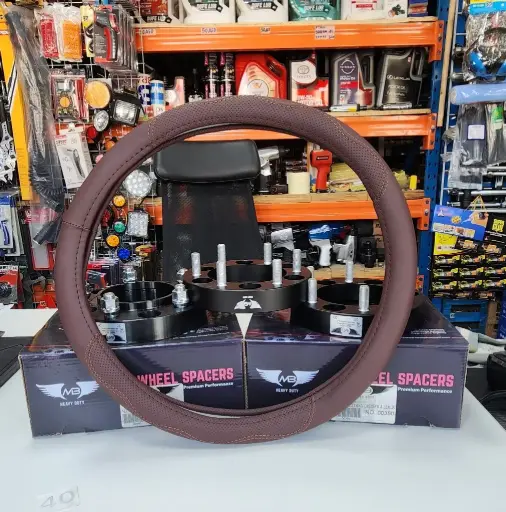 steering wheel cover ø40cm soft material dark brown for suvs and 3-ton trucks