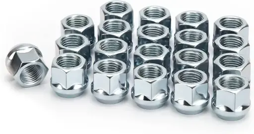 wheel nuts, tapered, M14 x1.5 thread, 60 ° taper 20pcs 19hex