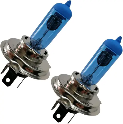 H4-5052 HaloBright 12V 90W Halogen Bulb with Super Bright White 2pcs Set